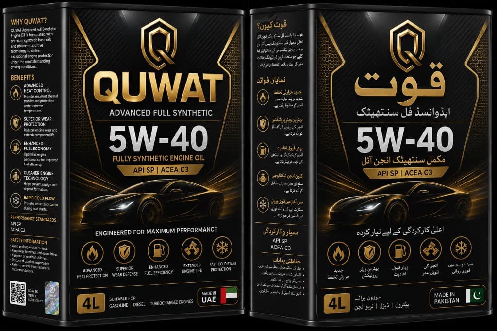 QUWAT 5W-40 Advanced Full Synthetic Engine Oil